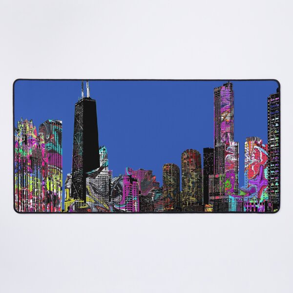 Item preview, Chicago Graffiti Skyline – Colorful Abstract Street Art designed and sold by Phat Dog Designs .