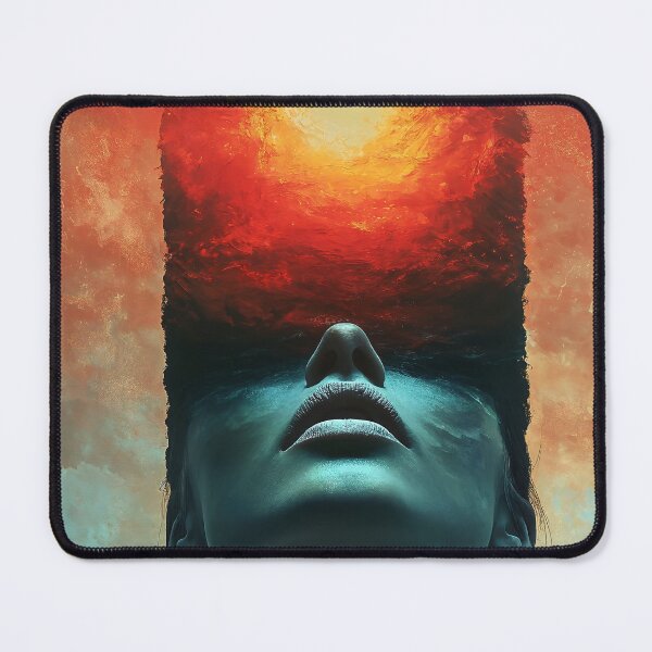 Item preview, Abstract futuristic woman art design designed and sold by Senpaiwaves.