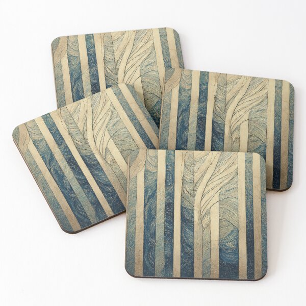 Item preview, Ocean Wave Stripes designed and sold by Heather Doucette | Nature & Abstract Art.