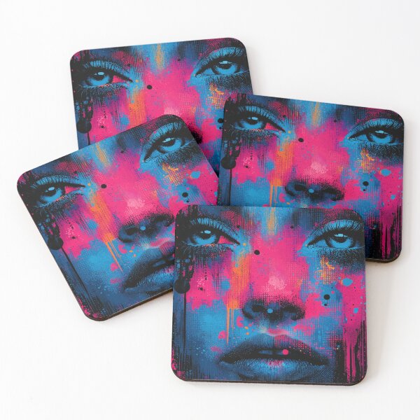 Item preview, Abstract futuristic cyberpunk art design designed and sold by Senpaiwaves.