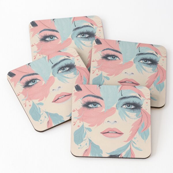Item preview, Abstract futuristic colorful woman art design designed and sold by Senpaiwaves.