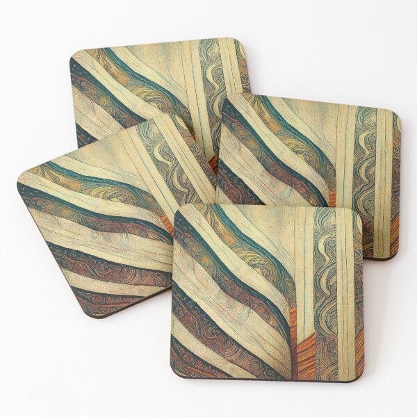 Item preview, Swirly Wave Stripes designed and sold by Heather Doucette | Nature & Abstract Art.