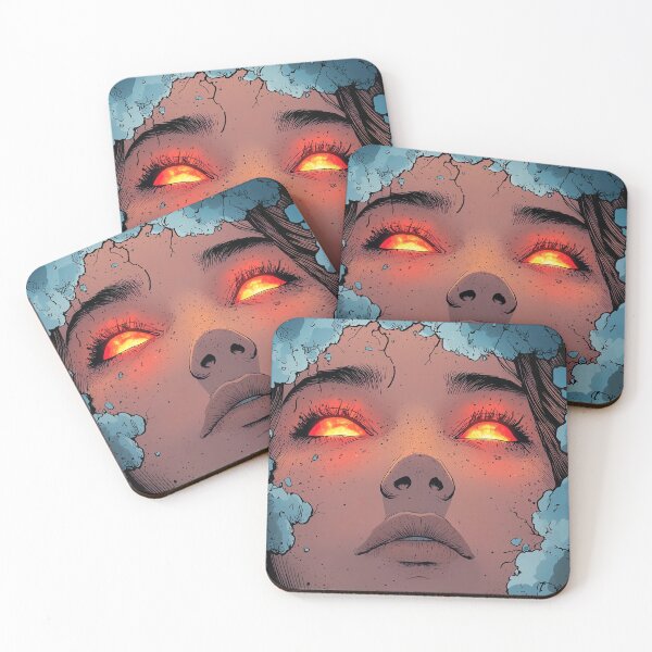 Item preview, Abstract futuristic anime woman art design designed and sold by Senpaiwaves.