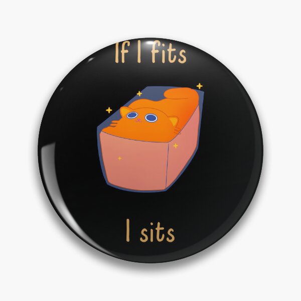 Item preview, If I fits I sits Funny Cat designed and sold by VDprinting.