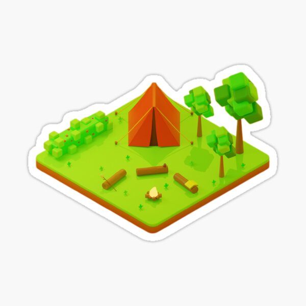 Item preview, Stylized Campsite designed and sold by 3DLM.