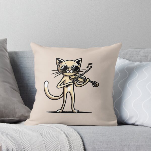 Item preview, Line Art Cat Violin designed and sold by Myra365Art.