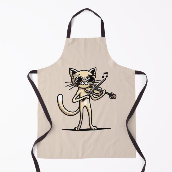 Item preview, Line Art Cat Violin designed and sold by Myra365Art.