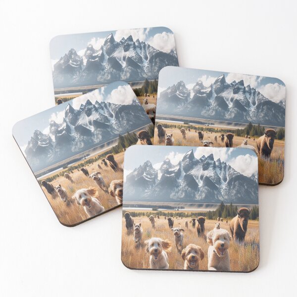 Item preview, Labradoodles Bishon Frises & Buffalo designed and sold by MajesticPx.