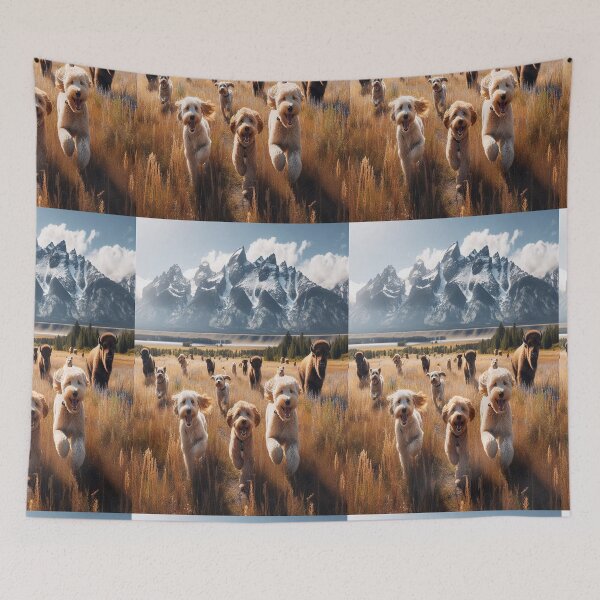 Item preview, Labradoodles Bishon Frises & Buffalo designed and sold by MajesticPx.