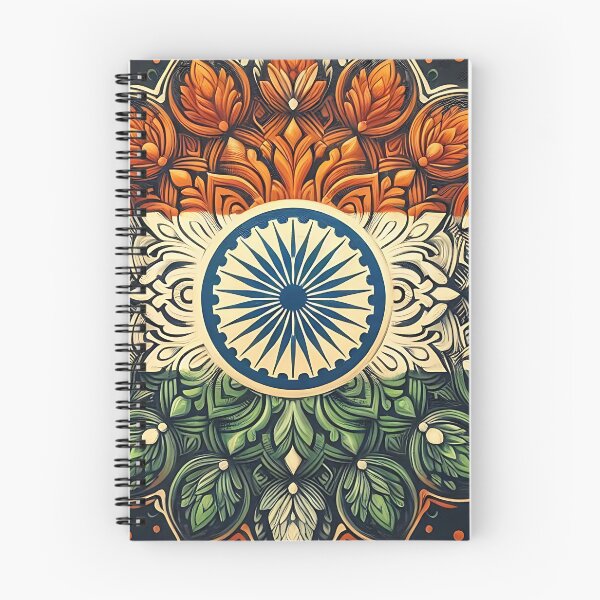 Item preview, Mandala Indian Flag  designed and sold by Intriguing Designs.