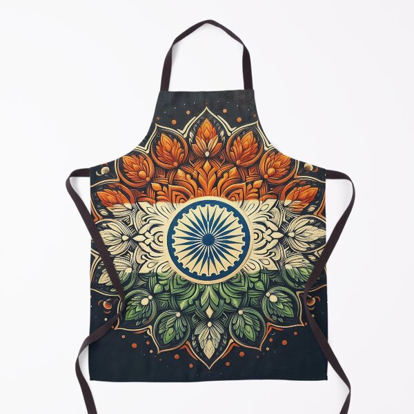 Item preview, Mandala Indian Flag designed and sold by Intriguing Designs.