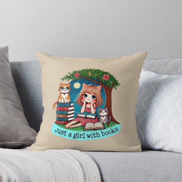 Item preview, Just A Girl With Books designed and sold by Myra365Art.