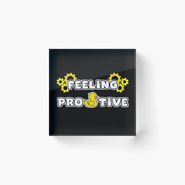 Item preview, Feeling Producktive Funny Duck Pun Productivity Motivational Design designed and sold by Dmetalx Art Apparel.