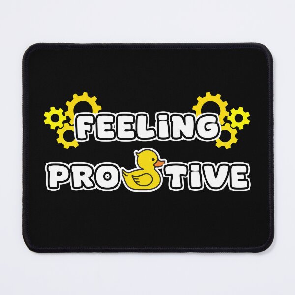 Item preview, Feeling Producktive Funny Duck Pun Productivity Motivational Design designed and sold by Dmetalx Art Apparel.