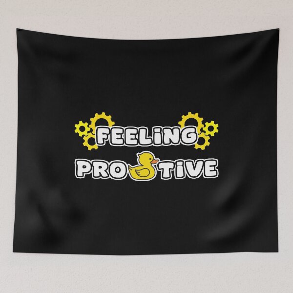 Item preview, Feeling Producktive Funny Duck Pun Productivity Motivational Design designed and sold by Dmetalx Art Apparel.