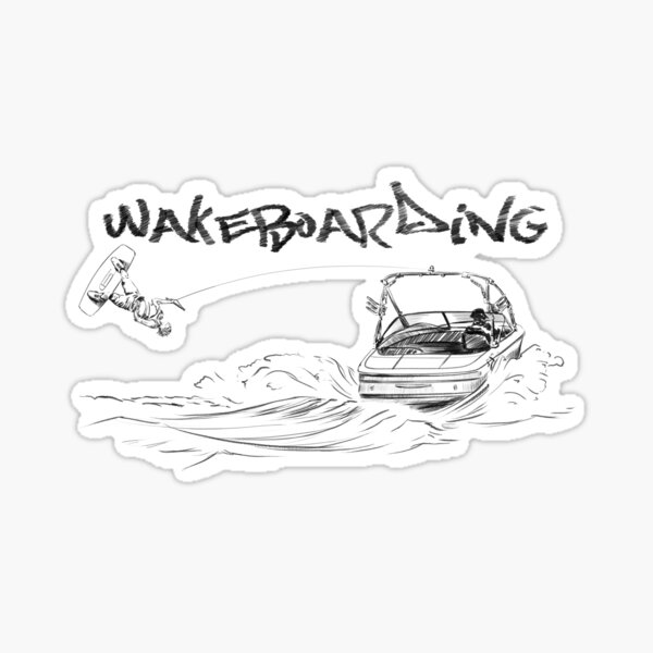 Wakeboarding Sticker