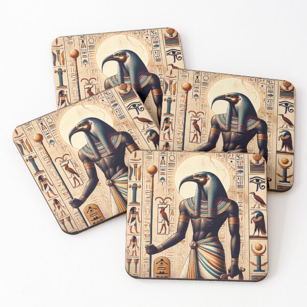 Item preview, Thoth Egyptian Kemetic Spiritual Ancient Wisdom Art God of Knowledge Sacred Ibis Deity  designed and sold by AnalajiaDesigns.