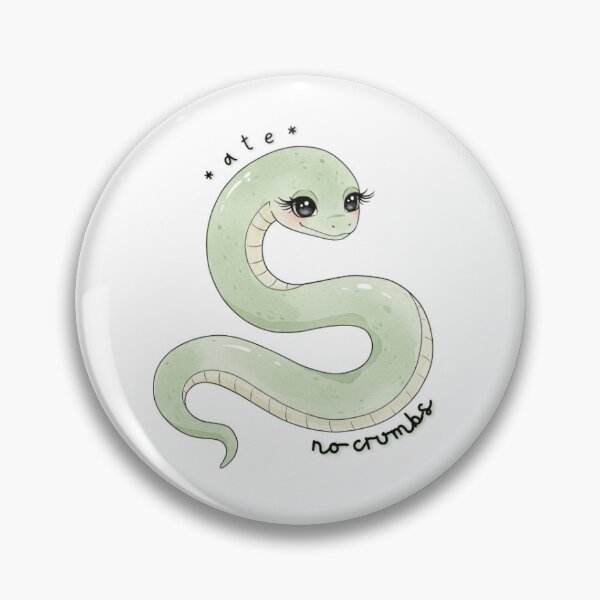 Item preview, *ate* no crumbs snake with eyelashes designed and sold by forever whimsy.