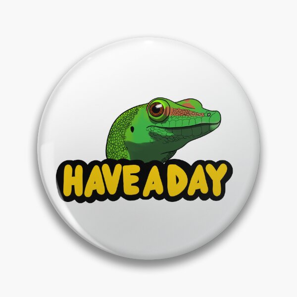 Item preview, Have a day gecko designed and sold by Cryptid Craftworks.