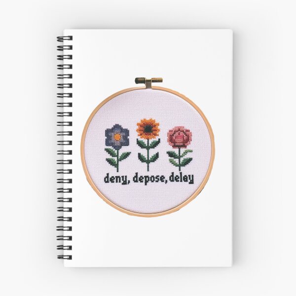 Item preview, Deny, Depose, Delay Cross Stitch designed and sold by BBNRGY.