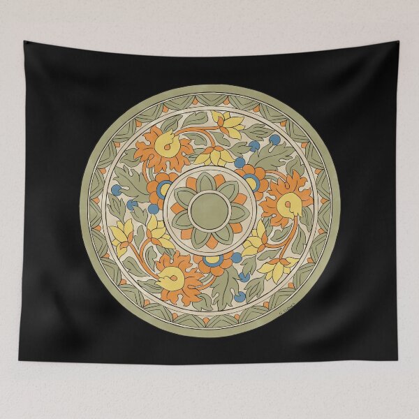 Item preview, Rhead X Gee Floral Charger Crossover designed and sold by MadeByGeeClowes.