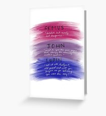 Remus Lupin; Pride Greeting Card