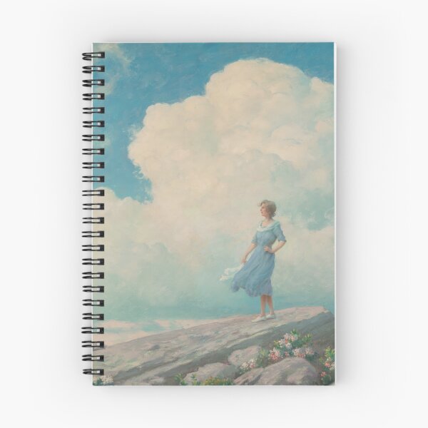 Item preview, June Day on the Mountain - Charles Courtney Curran. 1942. Oil on Masonite designed and sold by The Nouveau Chateau.