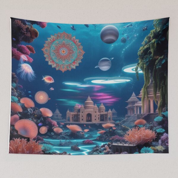 Item preview, Surreal Underwater World: Indian, High-Tech, Tropical Space designed and sold by Dream Output .