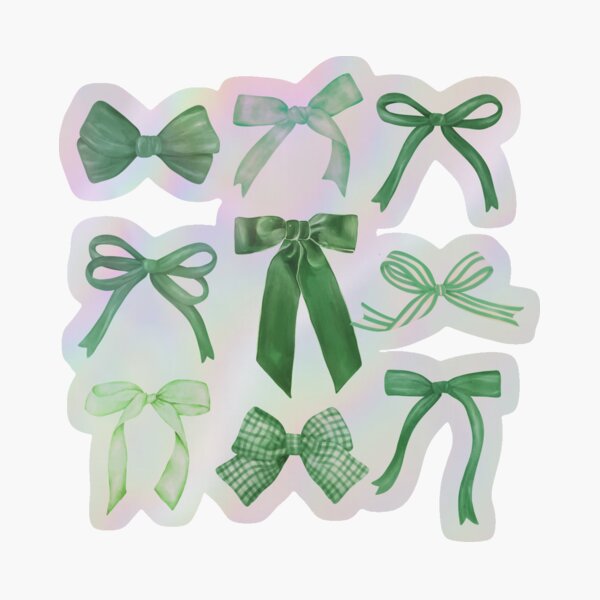 Item preview, Preppy Stylish Aesthetic St Patrick's Day Green Bows Coquette designed and sold by LEILA ART SPACE.