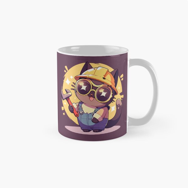 Item preview, Builders Unite! - Cute cat repairer designed and sold by etherElric.