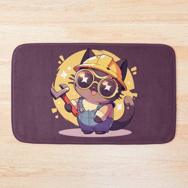 Item preview, Builders Unite! - Cute cat repairer designed and sold by etherElric.