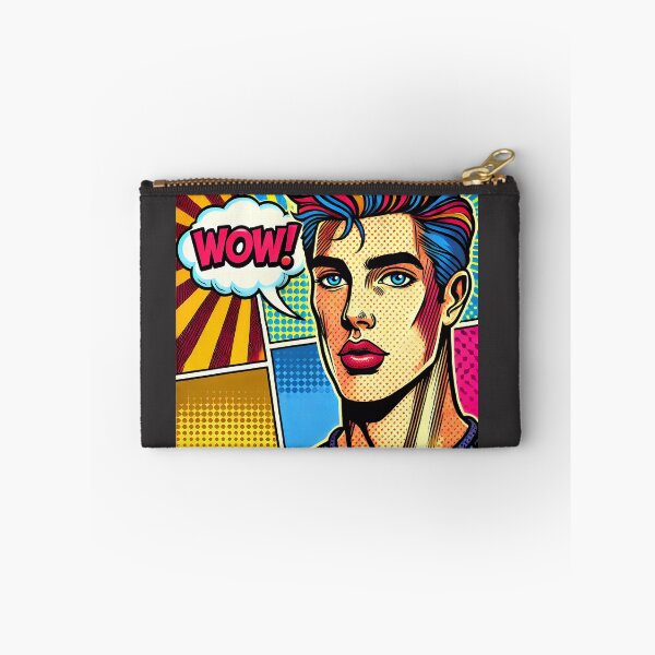 Aperçu de l'œuvre Portrait pop art aux lignes audacieuses créée et vendue par Marcinkowski-studio .