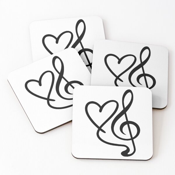 Item preview, Treble Clef Heart Symbol for Music Lovers designed and sold by theartfulaspie.