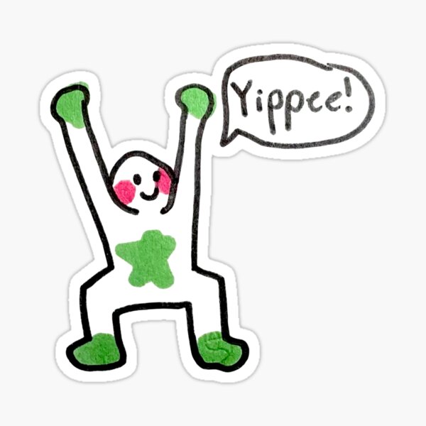 Item preview, Doodle: Yippee! designed and sold by DoodlesByPapaya.