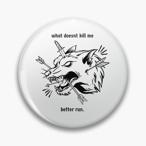 Item preview, Wolf "What Doesn't Kill Me, Better Run" designed and sold by ClosetCoven.