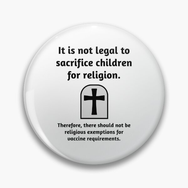 Item preview, It is wrong to sacrifice children for religion.  designed and sold by Rachel the Artist .