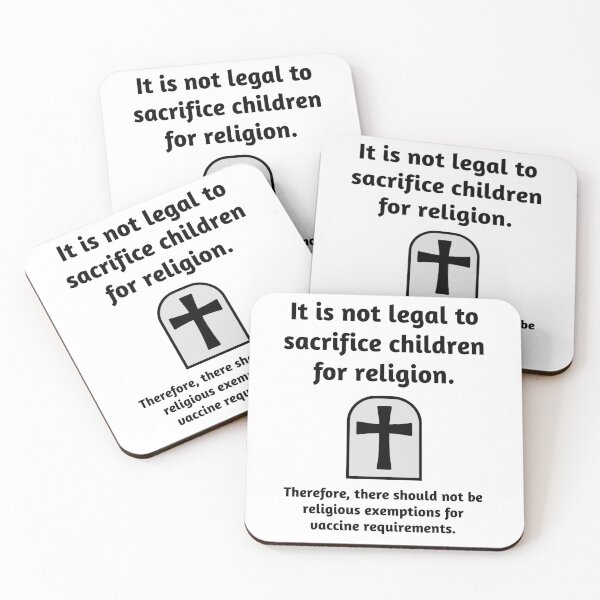 Item preview, It is wrong to sacrifice children for religion.  designed and sold by Rachel the Artist .