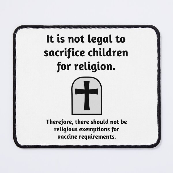 Item preview, It is wrong to sacrifice children for religion. designed and sold by Rachel the Artist .