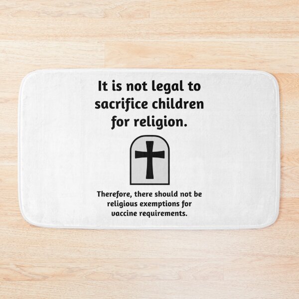 Item preview, It is wrong to sacrifice children for religion.  designed and sold by Rachel the Artist .