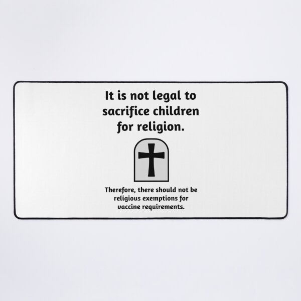 Item preview, It is wrong to sacrifice children for religion.  designed and sold by Rachel the Artist .