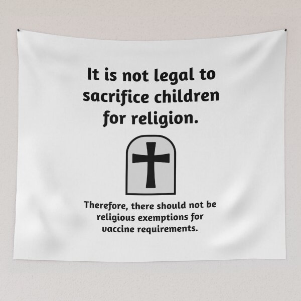 Item preview, It is wrong to sacrifice children for religion.  designed and sold by Rachel the Artist .