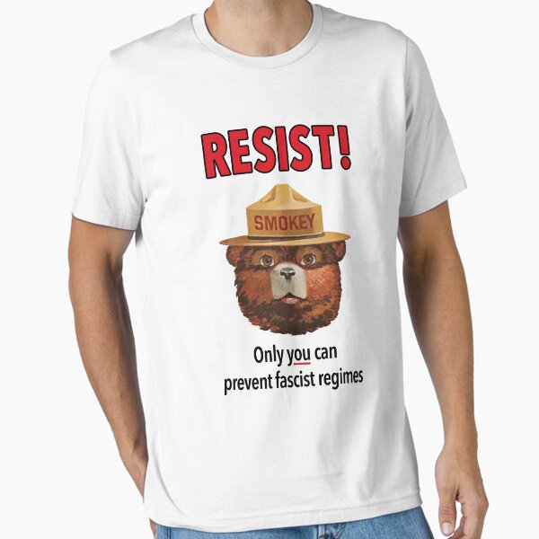 Vista previa del artículo con la obra «Smokey dice resistir», diseñado y vendido por *thr5.
