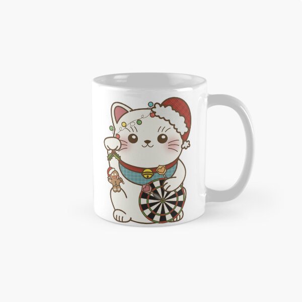 Item preview, Lucky Cat Loves Darts X Christmas designed and sold by love4darts.