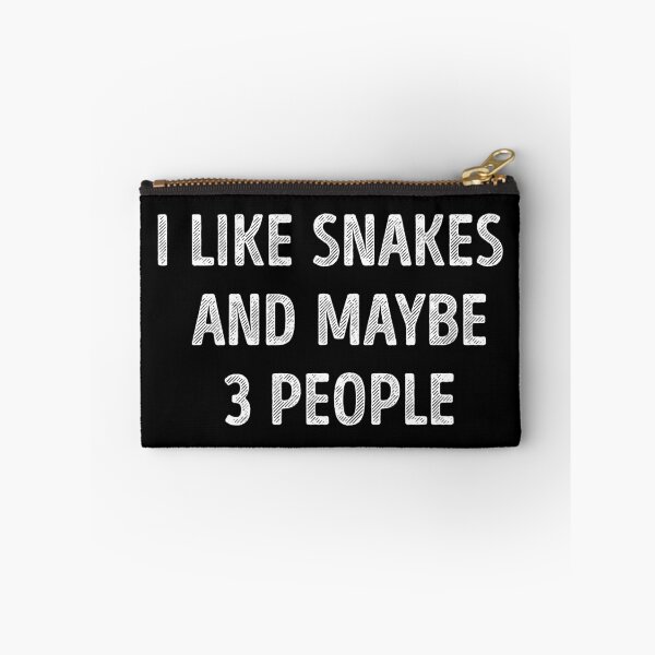 Item preview, I Like Snakes And Maybe 3 People Funny Snake Lover designed and sold by RareBunny.