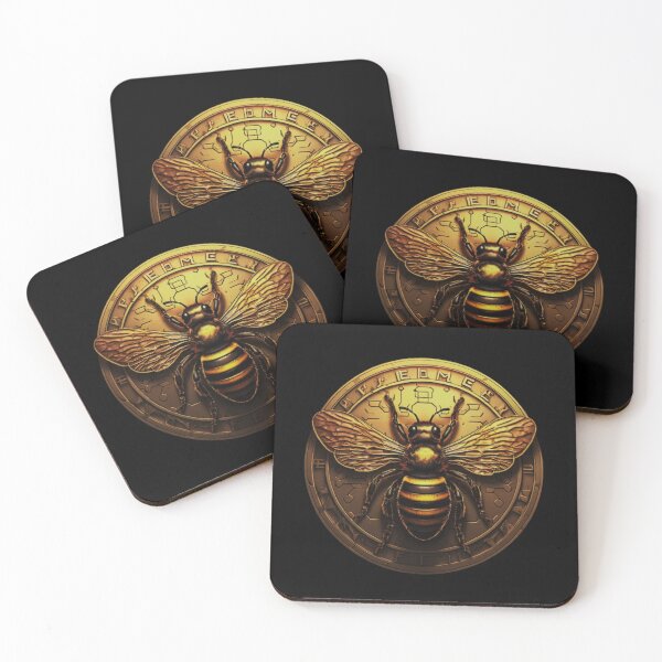 Item preview, Golden Bee Coin - a symbol of prosperity and elegance! designed and sold by SevilleArt.