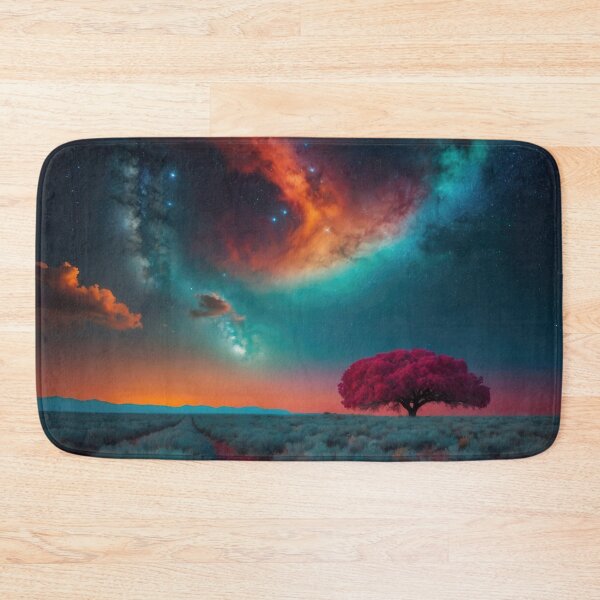 Item preview, Night Landscape with Crimson Tree designed and sold by rolffimages.