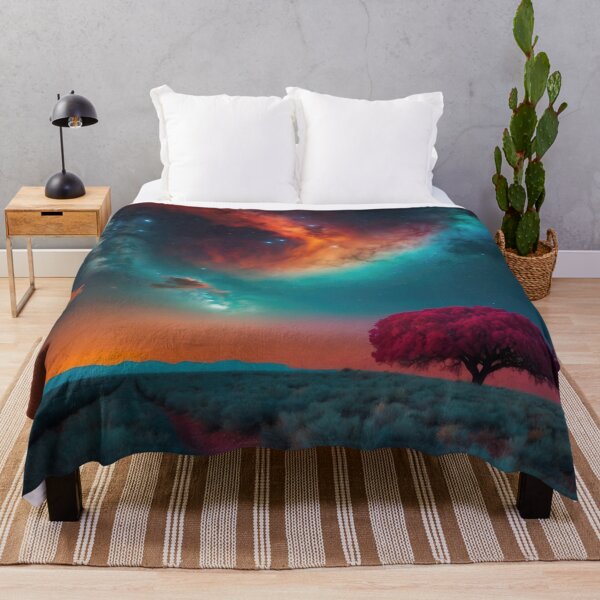 Item preview, Night Landscape with Crimson Tree designed and sold by rolffimages.