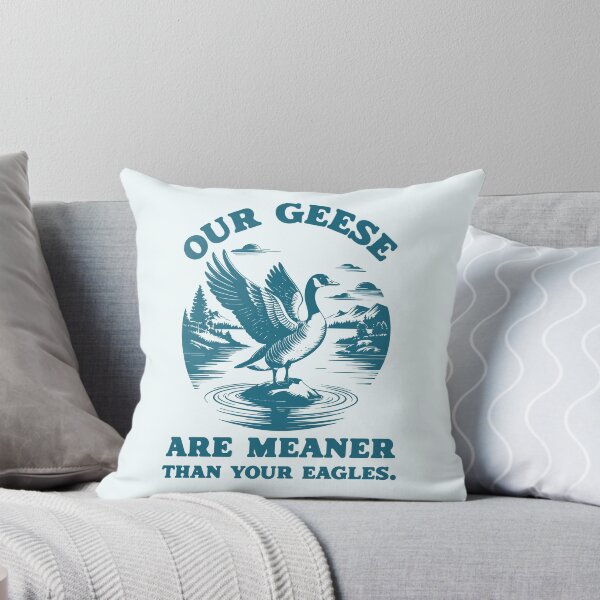 Aperçu de l'œuvre Nos oies sont plus méchantes que vos aigles Couleurs rétro vintage créée et vendue par MoClan-Graphics.