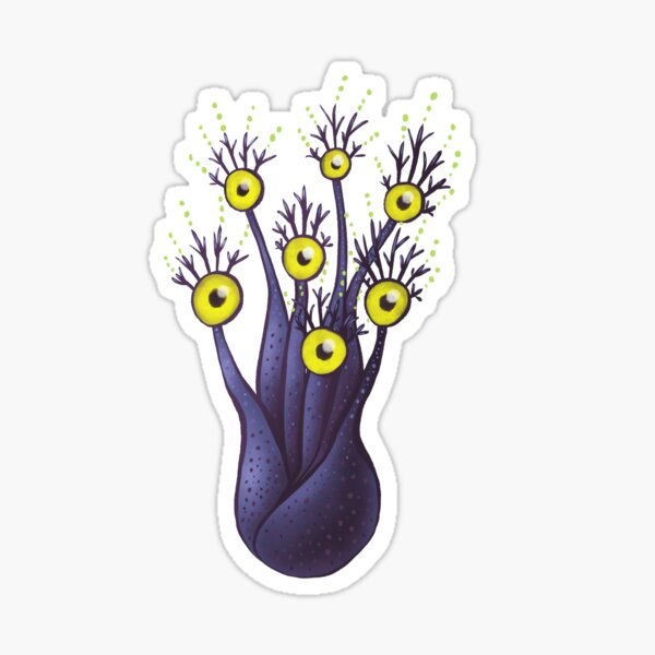 Tree Monster With Seven Eyes | Digital Art Sticker