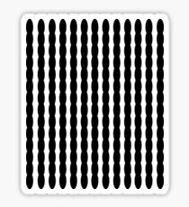Black and White Ribbon Sticker